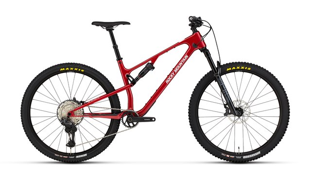 Rocky Mountain Element Carbon 50 red and white bicycle