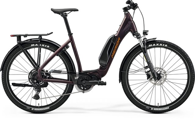 Merida eSPRESSO CC 400 EQ SE in Silk Black and Brown, side view