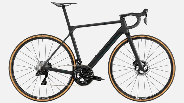 Canyon Ultimate CFR Di2 in CFR Stealth with Shimano Dura-Ace drivetrain