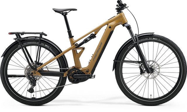 Merida ETMO 400 PRO EQ in River Clay (Grey), official equipped side view