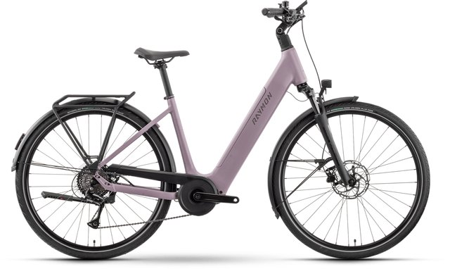 RAYMON Numa Pure Wave Acera pastel purple electric city bicycle