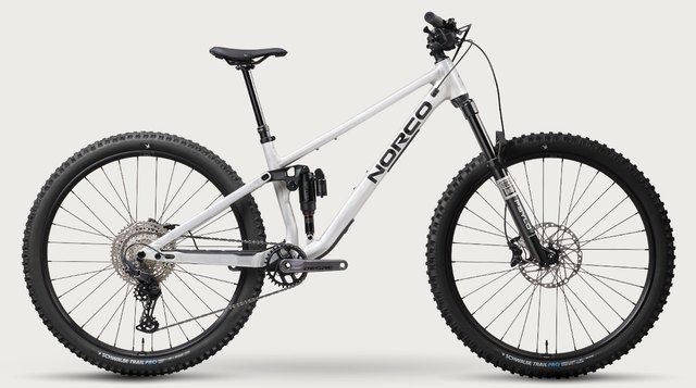 Norco Fluid A2, official silver bicycle side view