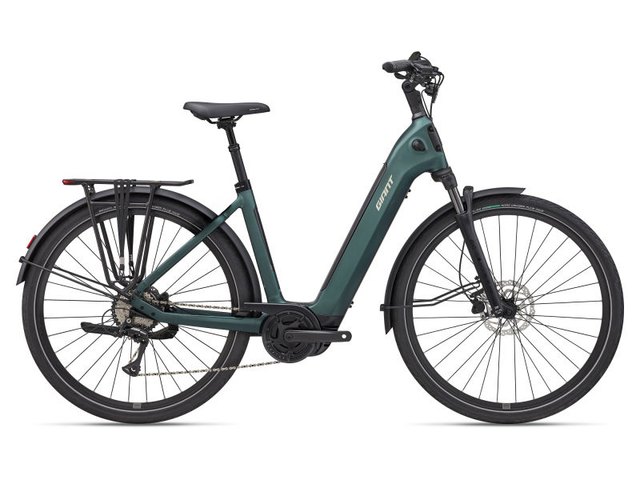 Giant NewTour E+ 3 LST 2027 low step bicycle, side view