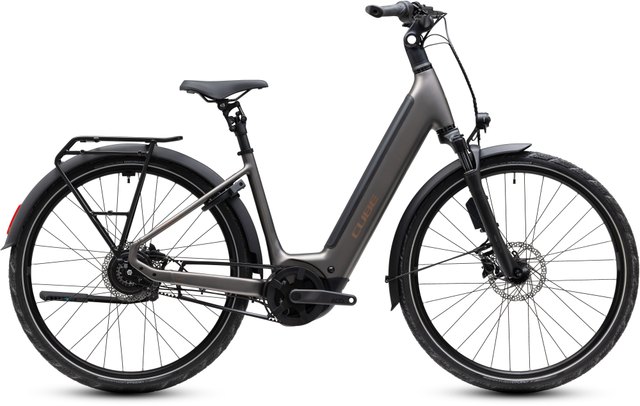 Cube Supreme Hybrid Deluxe SLX 600 teak and chrome electric bicycle