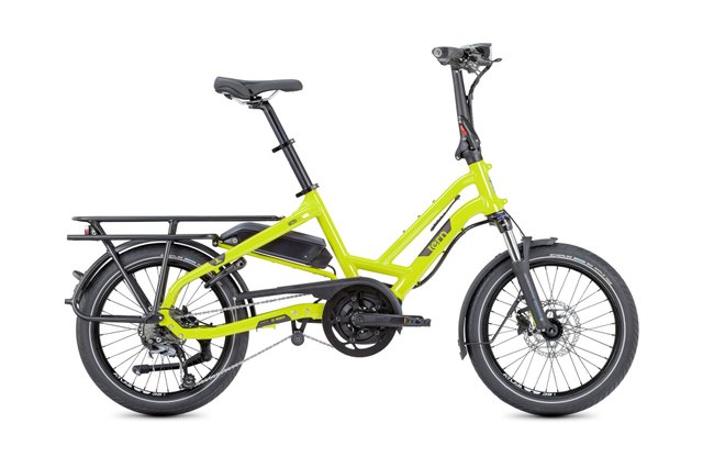 Tern HSD P9 Gen 1 electric cargo bicycle in Limon, drive-side view