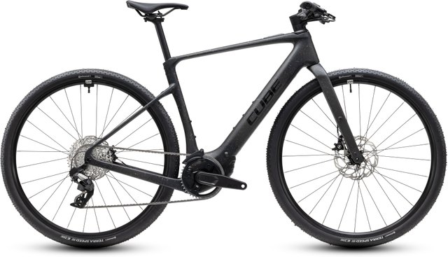 Cube Nulane Hybrid C:62 SLX 400X mineralblack and orange, side profile