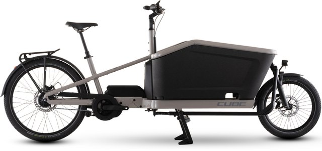CUBE Cargo Hybrid Comfort Pro 800 oatgrey reflex electric cargo bicycle