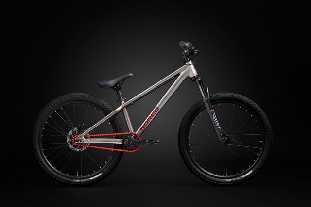 Norco Rampage Youth 24 dirt-jump bicycle in silver
