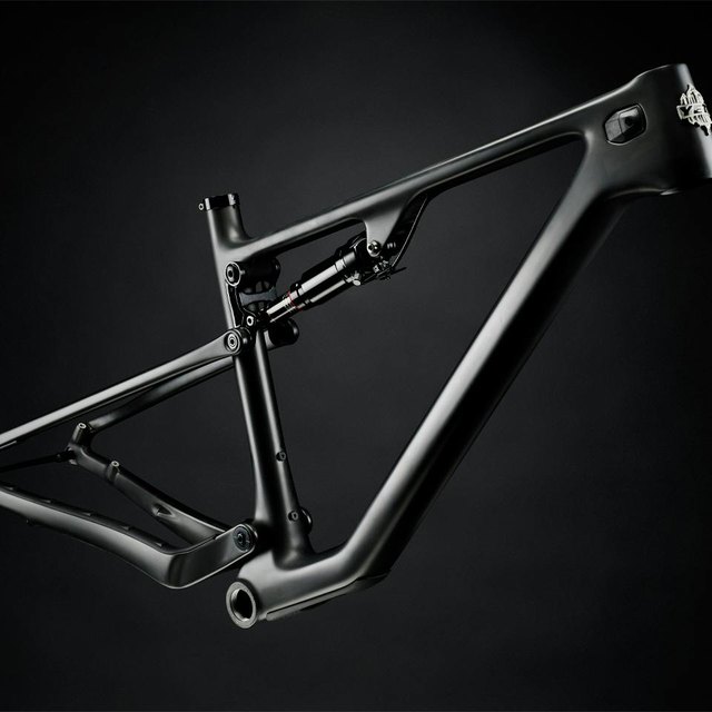 Yeti ASR carbon frame and rear shock, official frame detail photograph