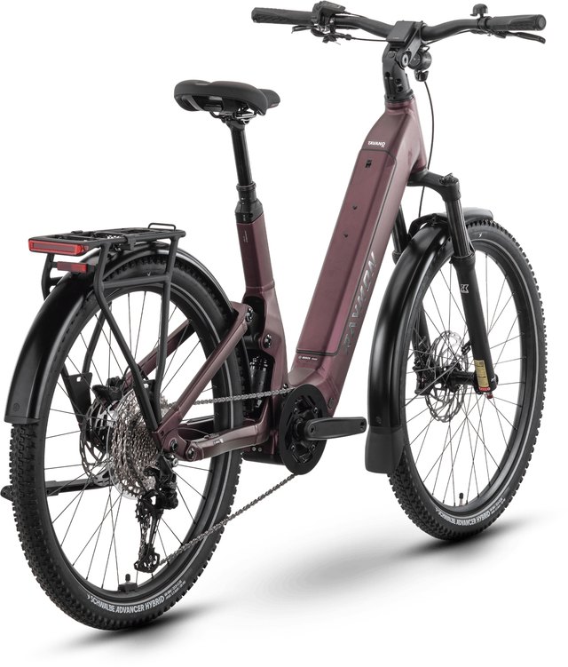 RAYMON Tavano Pro Wave electric trekking bicycle in purple
