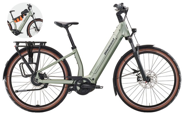 Diamant Suvea Style 600 lowstep, official product image with optional accessory bar; pictured accessories are sold separately