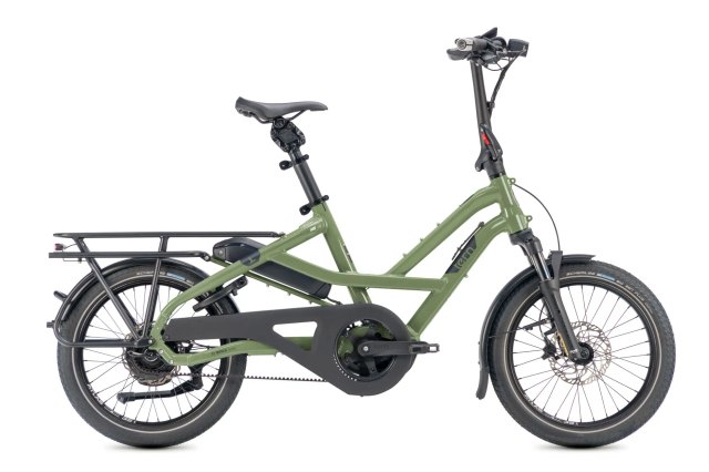 Tern HSD S9i Sport Gen 3 electric cargo bicycle in green