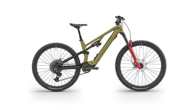Conway RYVON 11.0 full suspension electric mountain bicycle, side view