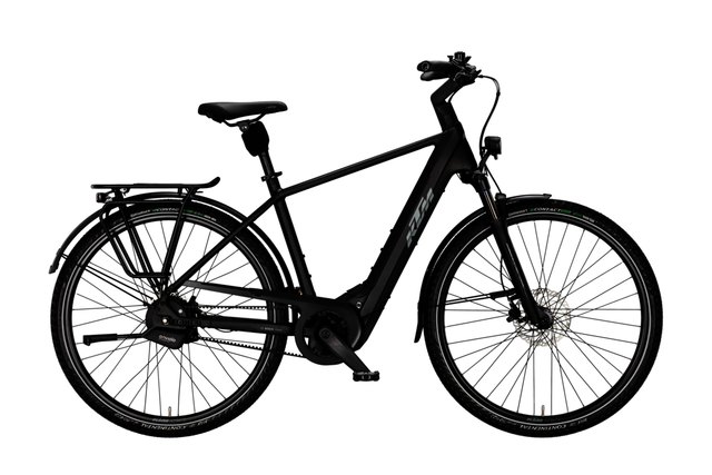 KTM Macina City 810 Belt black electric city bicycle, side view