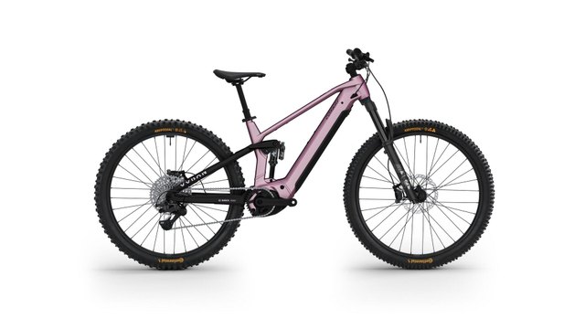 Conway Xyron LT 6.0 full suspension electric mountain bike, side view