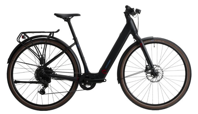 Corratec E-Power Easy Light Black, Blue, Red, side view