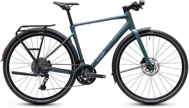 CUBE Nulane Race FE in smaragdgrey'n'prizm, side view