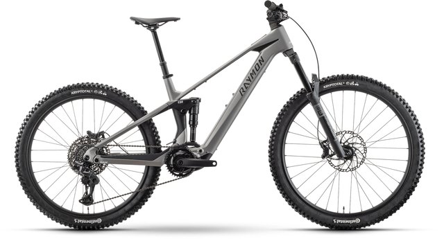 Raymon Tarok Pro titanium silver electric mountain bike