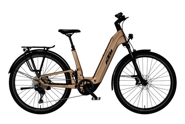 KTM Macina Style FS Elite Di2 Platin Bronze Matt electric trekking bicycle