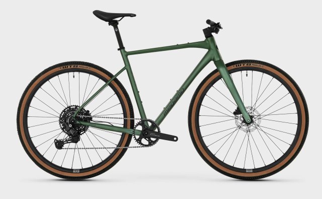 MEGAMO JAKAR 30 FLAT-BAR Deep Green gravel bicycle, side view