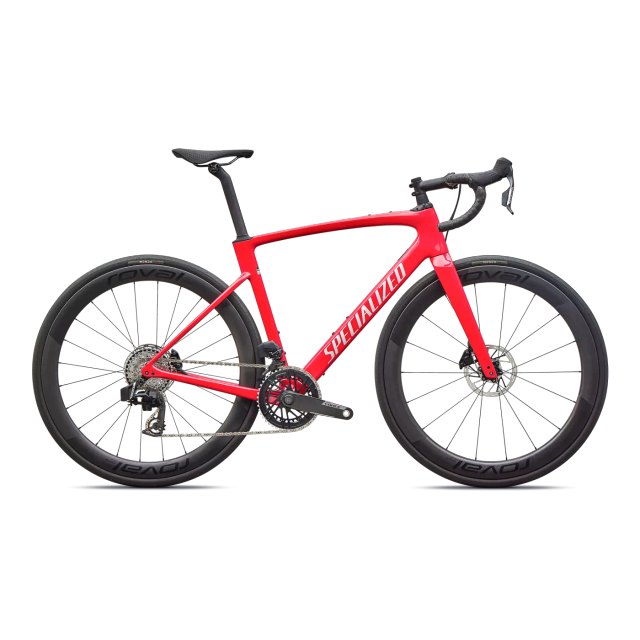 Specialized Roubaix SL8 Pro in Gloss Vivid Red, side view