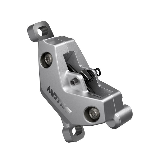 SRAM Motive Ultimate Hydraulic Disc Brake Caliper. Manufacturer reference photo; color and size may vary.