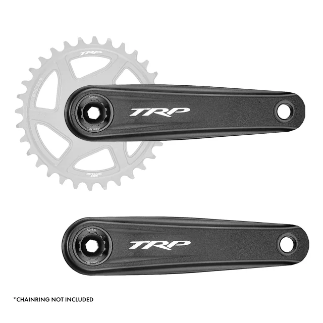 TRP TRP EVO 12 Alloy Crankset, 30 mm Spindle. Manufacturer reference photo; color and size may vary.