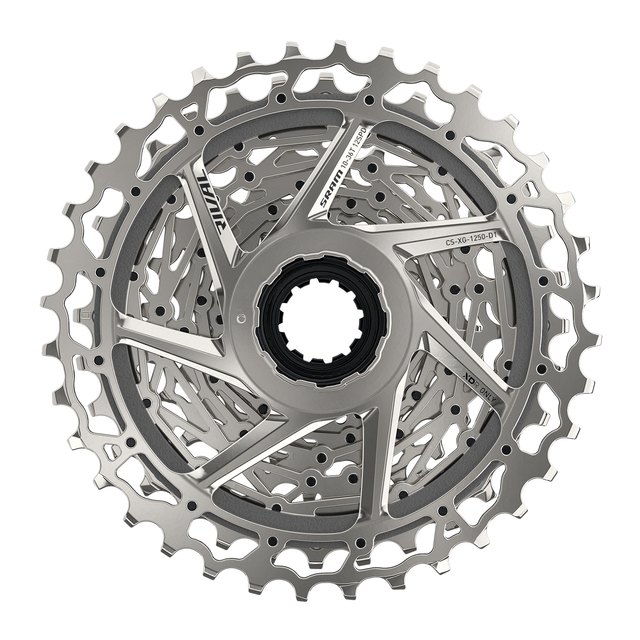 SRAM Rival XG-1250 Cassette (CS-XG-1250-D1). Manufacturer reference photo; color and size may vary.