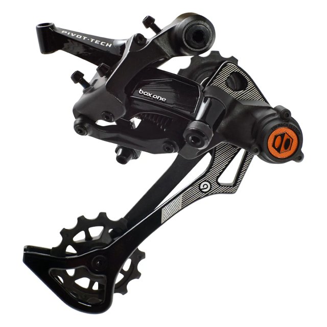 Box Components Box One Prime 9 X-Wide Rear Derailleur. Manufacturer reference photo; color and size may vary.