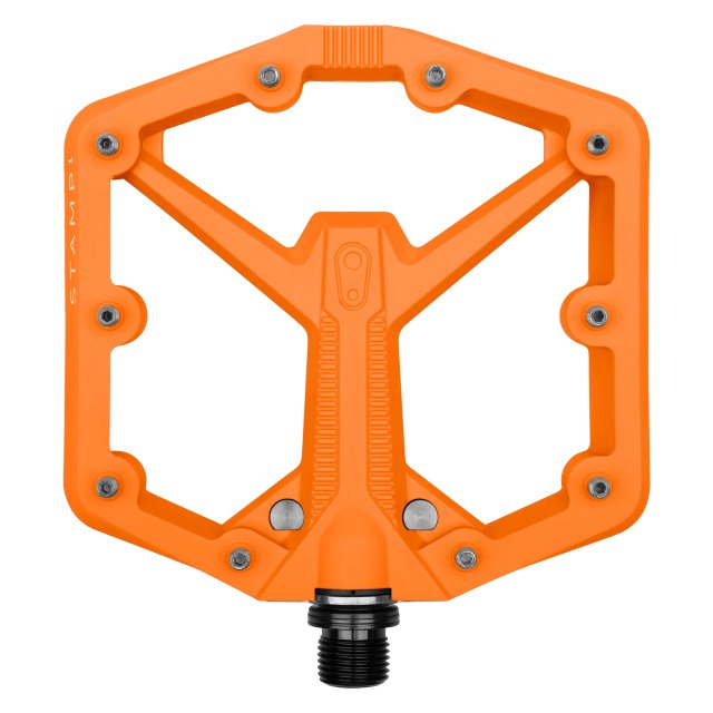 Crankbrothers Stamp 1 Gen 2 Large Composite Flat Pedal. Manufacturer reference photo; color and size may vary.