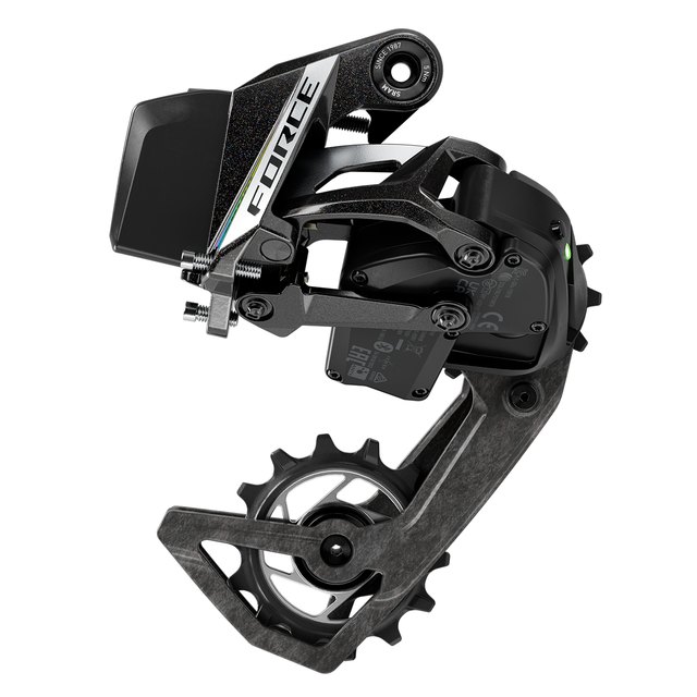 SRAM Force AXS Rear Derailleur (RD-FRC-E-E1). Manufacturer reference photo; color and size may vary.