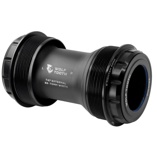 Wolf Tooth Components T47 External Bottom Bracket. Manufacturer reference photo; color and size may vary.