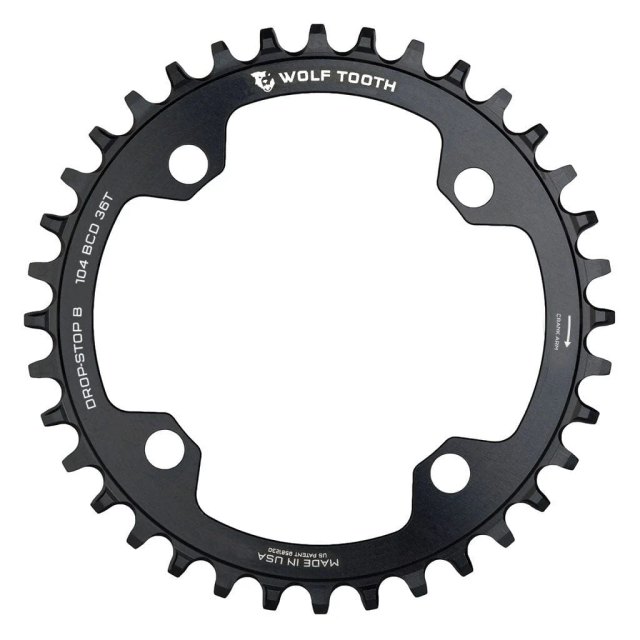 Wolf Tooth Components Wolf Tooth 104 BCD 36T Drop-Stop ST Chainring product image.