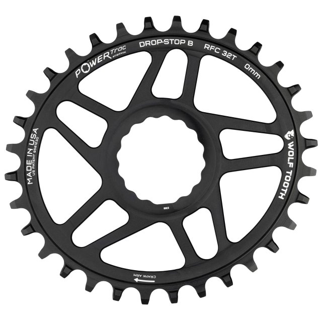 Wolf Tooth Components Oval Direct Mount Chainrings for Race Face Cinch - Drop-Stop A. Manufacturer reference photo; color and size may vary.