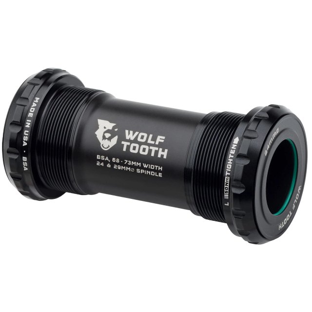 Wolf Tooth Components BSA Bottom Bracket. Manufacturer reference photo; color and size may vary.
