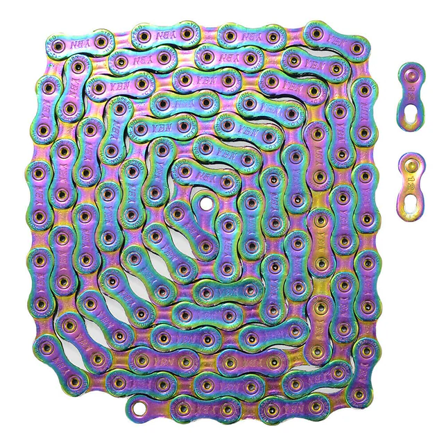 YBN YBN 12-Speed Bicycle Chain. Manufacturer reference photo; color and size may vary.