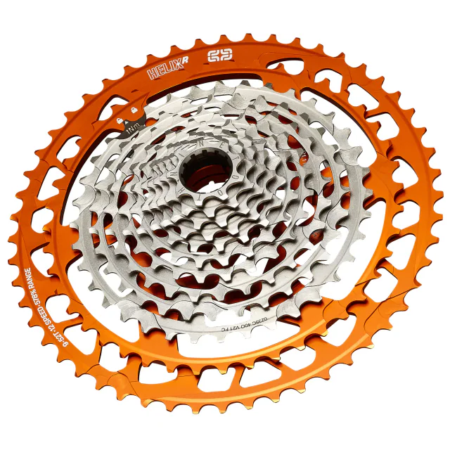 e*thirteen Helix Race 12-Speed Cassette. Manufacturer reference photo; color and size may vary.