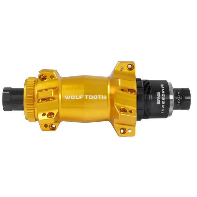Wolf Tooth Components Mountain Rear Hub - Straight Pull Centerlock Boost. Manufacturer reference photo; color and size may vary.