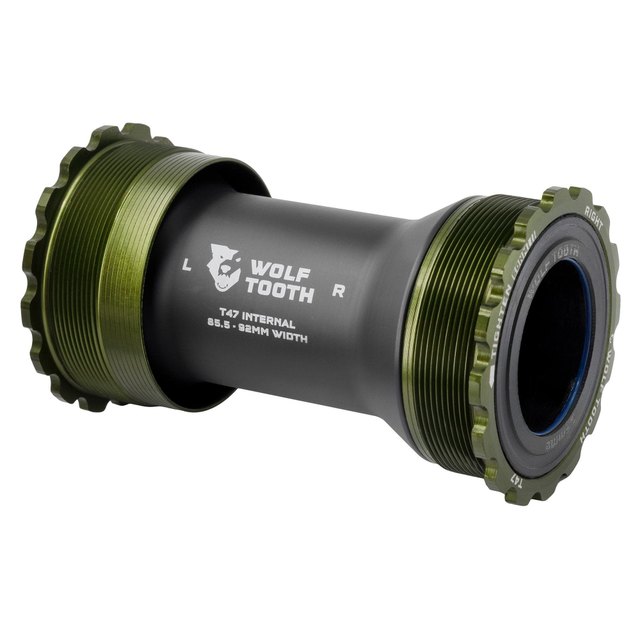 Wolf Tooth Components T47 Internal Bottom Bracket. Manufacturer reference photo; color and size may vary.