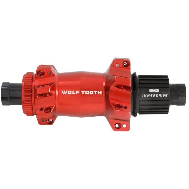 Wolf Tooth Components Mountain Rear Hub - Straight Pull Centerlock Boost. Manufacturer reference photo; color and size may vary.
