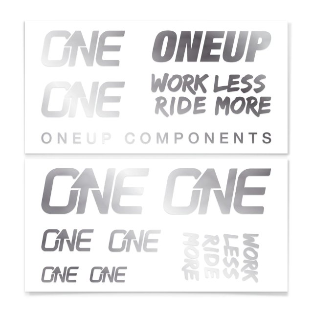 OneUp Components Handlebar Decal Kit; Silver; 1C0629SIL