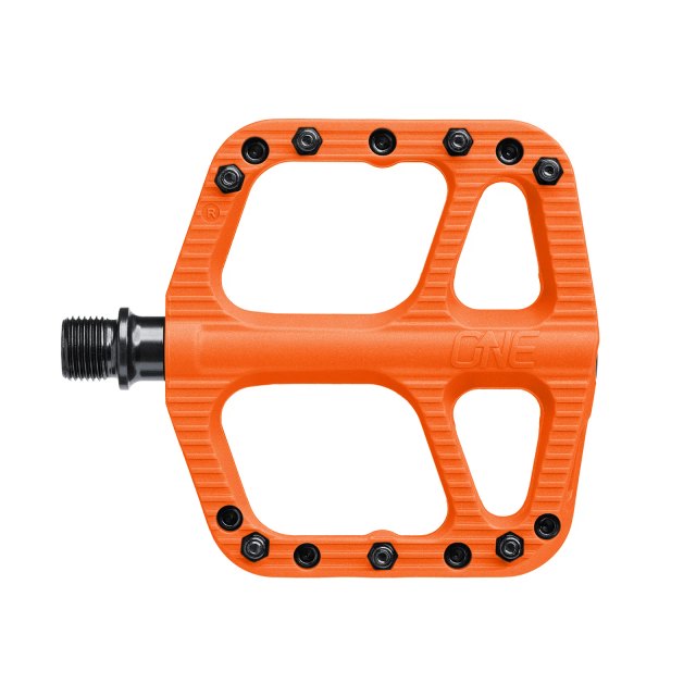 OneUp Components Small Composite Flat Pedal. Manufacturer reference photo; color and size may vary.