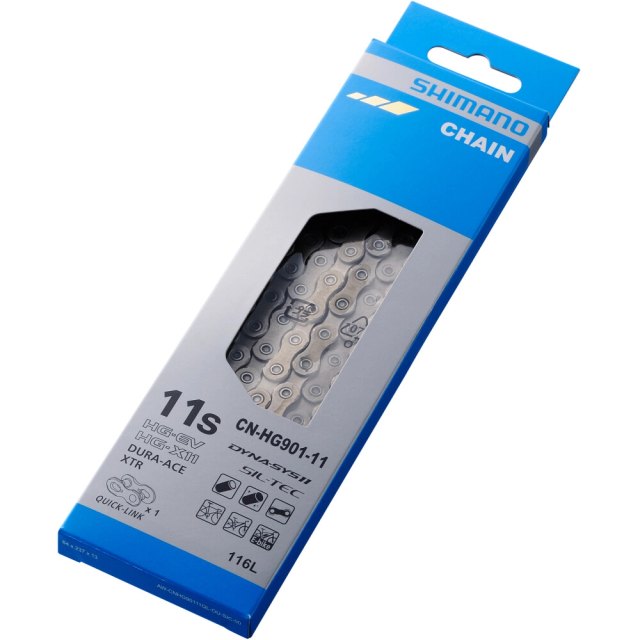 Shimano CN-HG901-11 11-Speed Chain. Manufacturer reference photo; color and size may vary.