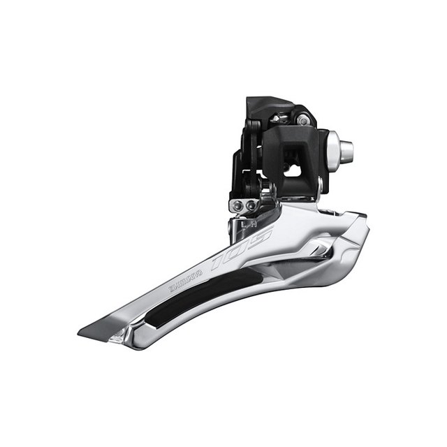 Shimano 105 FD-R7100-F Front Derailleur. Manufacturer reference photo; color and size may vary.