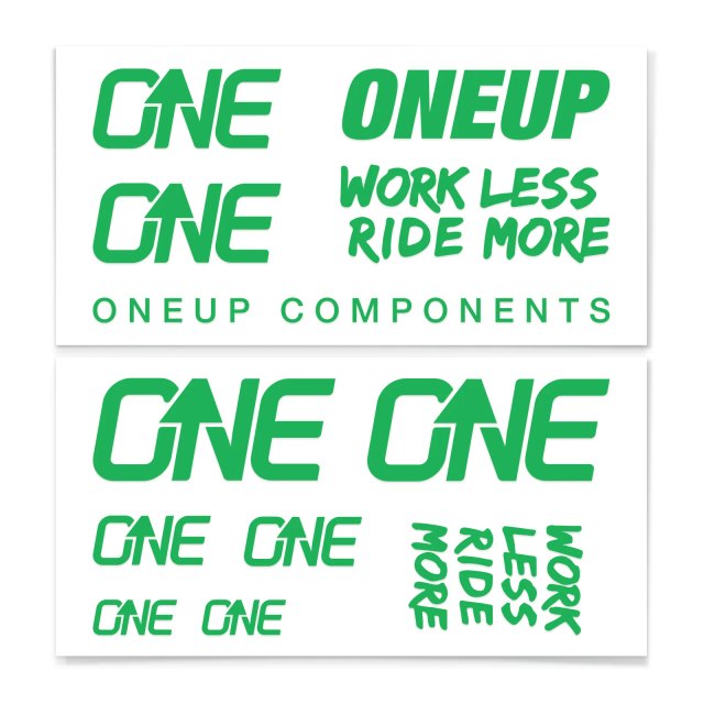 OneUp Components Handlebar Decal Kit; Green; 1C0629GRN