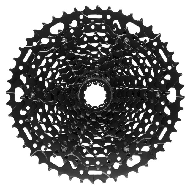 microSHIFT ADVENT X 10-Speed Cassette. Manufacturer reference photo; color and size may vary.