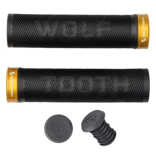 Wolf Tooth Components Echo Lock-On Grips. Manufacturer reference photo; color and size may vary.