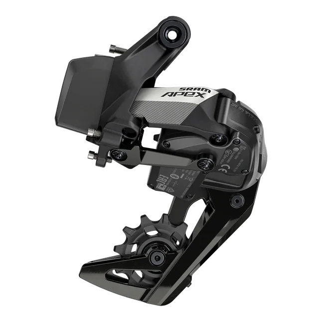 SRAM Apex XPLR AXS Rear Derailleur. Manufacturer reference photo; color and size may vary.