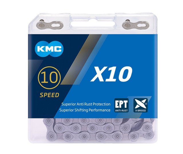 KMC KMC X10 EPT Chain. Manufacturer reference photo; color and size may vary.