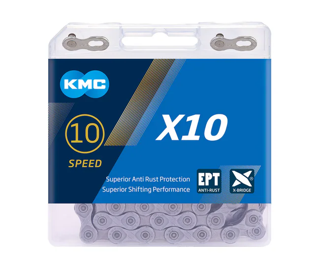 KMC KMC X10 EPT Chain. Manufacturer reference photo; color and size may vary.